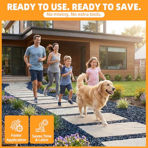 Shabebe Rock Glue for Landscaping 1 Gallon, Ready-to-Use Gravel Binder for Pea Gravel & Small Stones, Fast-Drying Landscape Rock Adhesive, Weather-Resistant Stone Stabilizer for Garden Paths, Patios by Shabebe - Image 5