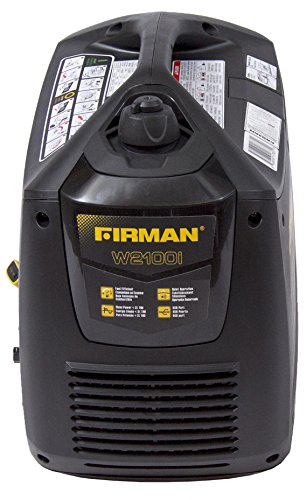 Firman W01781 2100/1700 Watt Recoil Start Gas Portable Generator cETL and CARB Certified, Black