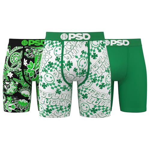 PSD Men's Lucky Boxer Brief 3-Pack, Multi, S