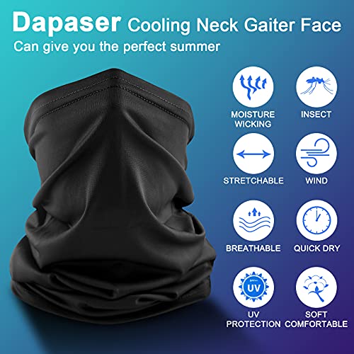 Image of 6 Pack Cooling Neck Gaiter Face Mask for Men Women Breathable Dust UV Protection Multifunctional Reusable Face Cover