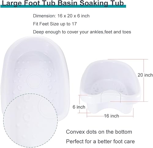 Miniatura 2 de iMeshbean Ionic Detox - Cuenca de baño de pies, color blanco con 100 revestimientos para todas las máquinas de desintoxicación (bañera de pie + 100