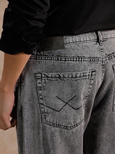 Image of WROGN Men's Loose Fit Jeans | Mid Rise | Jeans for Man