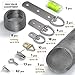 Picture Wire Hanging Kit 100+ Pieces - D-Ring, Screws, Hanging Hooks,Level. Supports up to 50 lbs 120+ Feet(38 M) Stainless Steel Wire Hanger | Comes with Solid Box