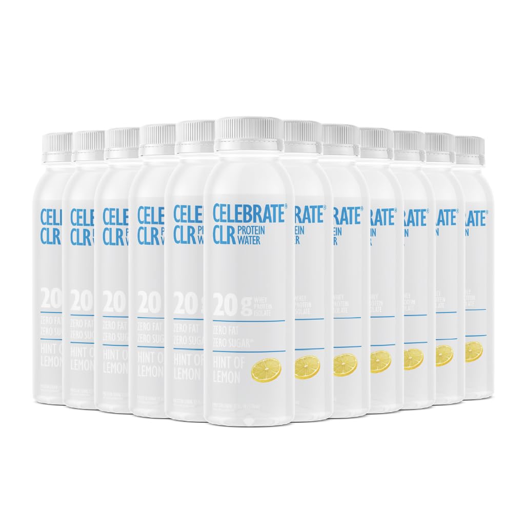 Celebrate Vitamins Celebrate CLR Whey Isolate Protein Water, Mixed Berry - 20g Protein, Ready to Drink - Gluten Free and Sugar Free - For Post Bariatric Surgery Patients, 12 Pack