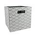 DII Hard Sided Collapsible Fabric Storage Container for Nursery, Offices, Home Organization, (11x11x11) - Waves Gray