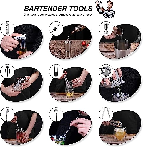 Kit de coctelera con soporte de madera 750 ml miniatura 5