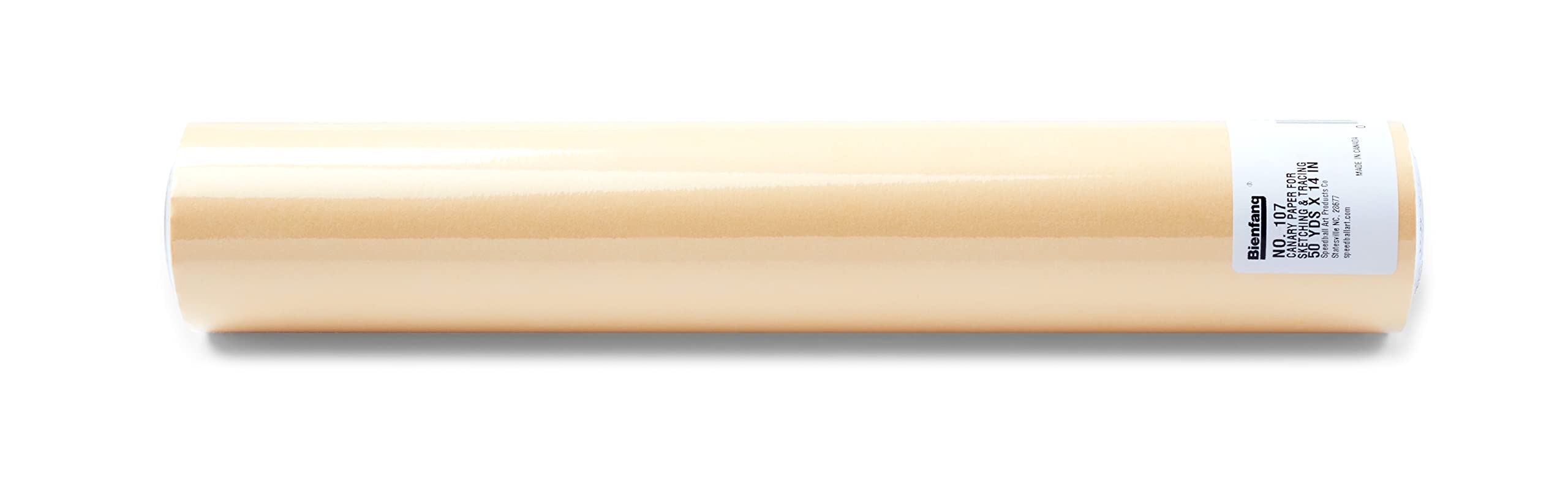 Bienfang Sketching & Tracing Paper Roll, Canary Yellow, 50 Yards x 14