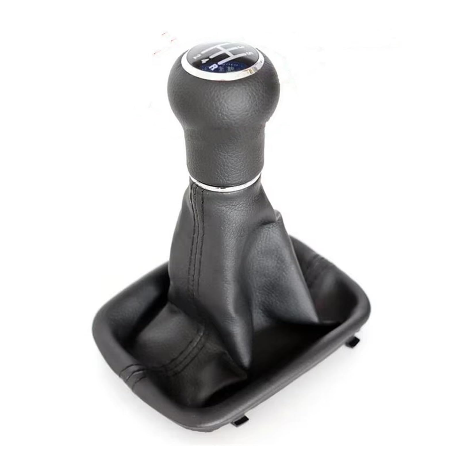 Ouvecr Leather 5-Speed Car Shift Gear Knob Handle For A6 C5 1997-2001 4B0711141aj 4B0711141al Gear Shift Knob Shifter Gearstick Lever Change With Gaiter Boot Cover Gear Shift Cover(Leather 5-Speed)