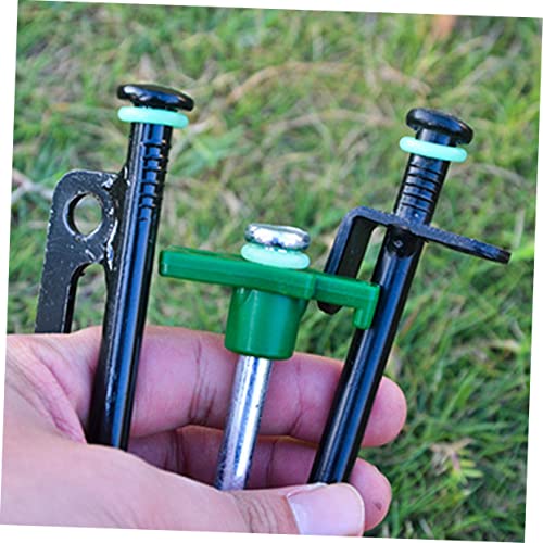 Estacas de tienda fluorescentes clavos de tienda y accesorios de camping Toyvian 3
