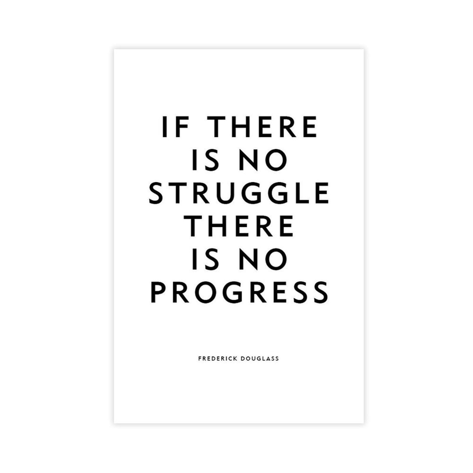 ELKPDOE No Struggle Poster Motivational Quotes