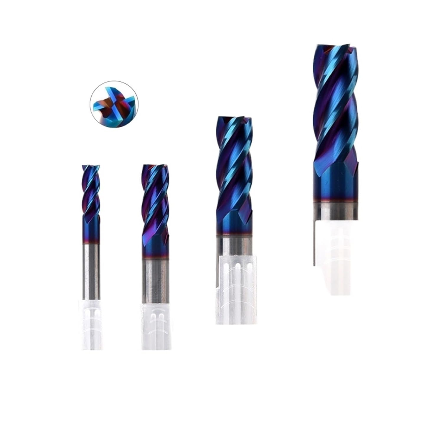 1PC HRC65 Cutting 4 Flute D1X50L Alloy Carbide Milling Tungsten St