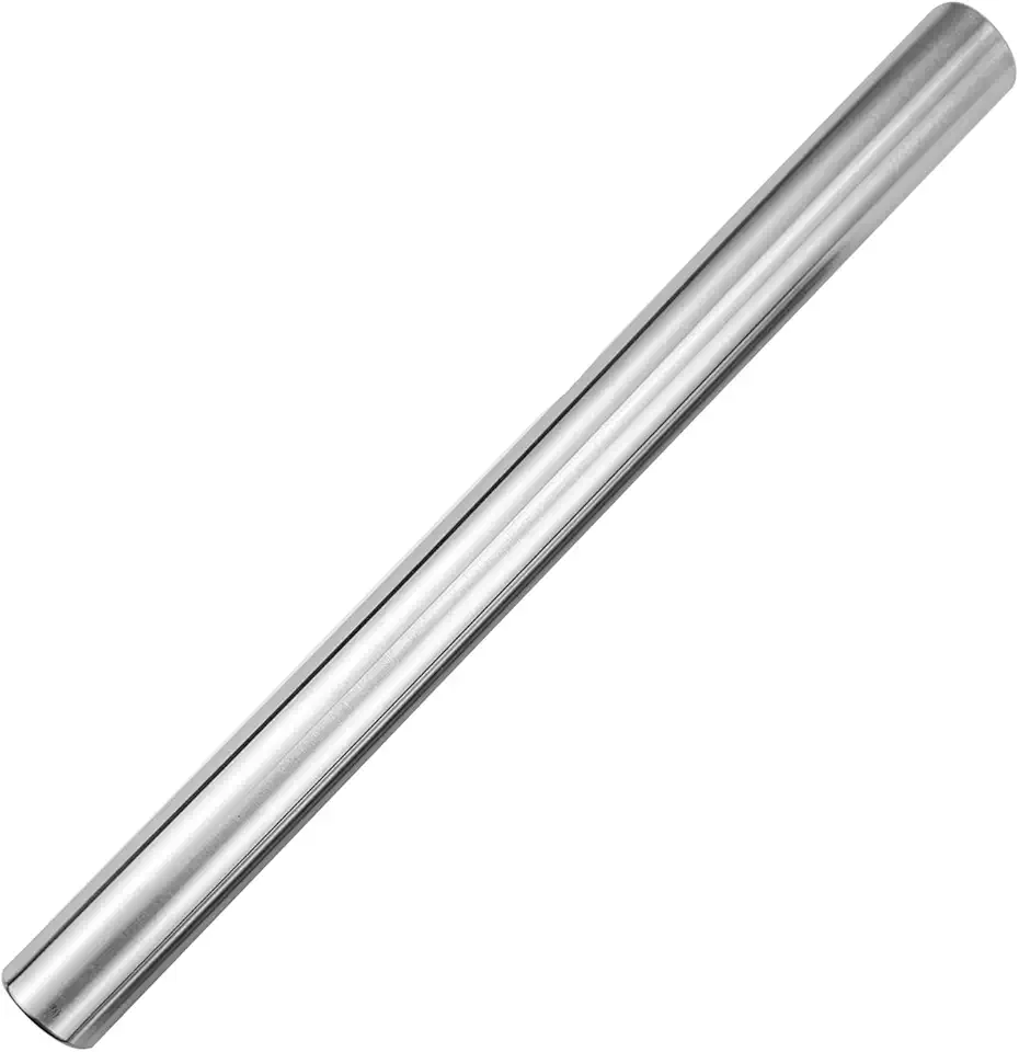 Rolo de massa de aço inoxidável para cozinha, 30 cm, ferramenta de cozimento para bolinhos, pizza, pastelaria, fabricação de biscoitos