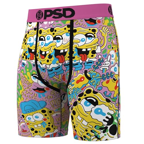 PSD Men's Spongebob Boxer Brief 3-Pack, Multi, M3