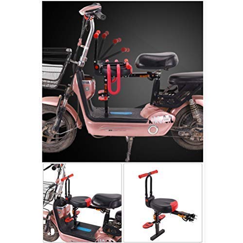 Selle de vélo électrique, siège de vélo électrique pour Enfant siège de vélo pour Enfant à Montage Avant avec poignée Pliable