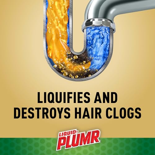 Image of Liquid-Plumr Pro-Strength Hair Eliminator Gel Clog Remover, Hair Clog Remover and Drain Opener, Safe for All Septic Systems and Pipes, 16 fl. oz. Bottle