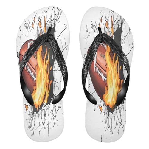 STAYTOP 3D Wall Breaking Flame Rugby Flip Flops Sandals of Men's & Women's,Sandals Beach Slippers Shower Slides