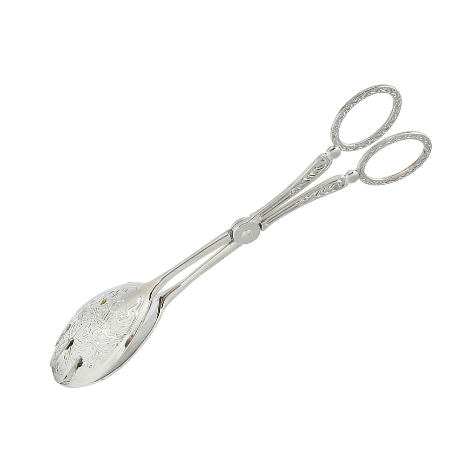 Cocoarm Clip para Alimentos, Herramienta de Cocina de Aleación de Zinc, Pinzas de Pan Multifuncionales para Hornear y Servir, 9,1 Pulgadas de Longitud (SILVER)