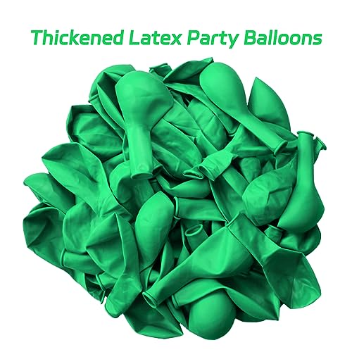 Image of Green Balloons 12 Inch 100 Pack Thicken Latex Green Balloons for Christmas Party Decorations