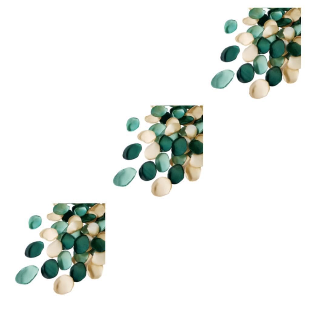 3 Set di di Petali di Rosa di Seta Finti per Decorazioni di Nozze Colori Fai da Te Ecologico Ecologico Riutilizzabile Verde Scuro Colori Assortiti