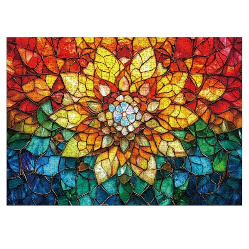 Puzzle Flores Vidrieras 3+ Anos miniatura 2