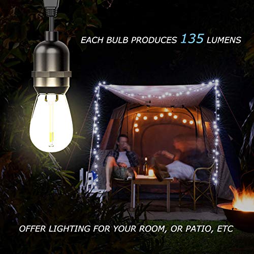 Goodsmann Led Outdoor Low Voltage String Lights 12V 16 Pcs Bulbs Hanging Landscape Lighting, 50 Ft Light String Weatherproof Decorative Lights #TOP7