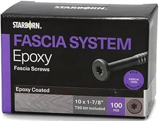 Starborn Fascia Screws #82 Mahogany - 100pc Box
