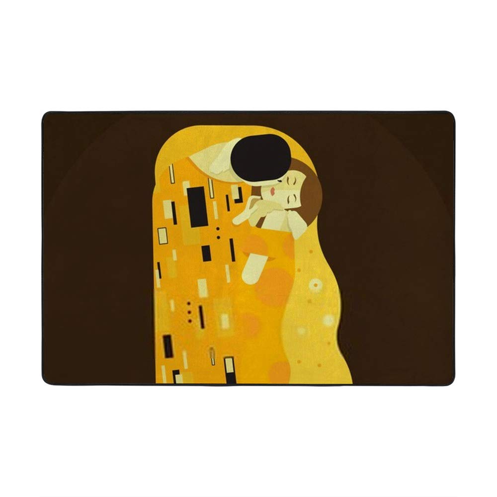 Tapis Klimt art abstrait grand format 183x122 pour grand salon