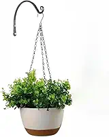 Kit de Vasos Decorativos para Plantas Resistente Vasos de Planta em Terracota Ideal para Rosa do Deserto e Decoração(Branco)