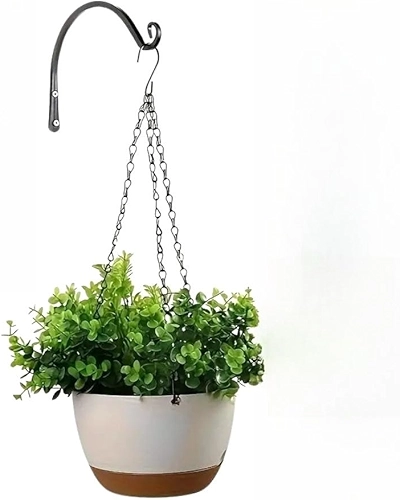 Kit de Vasos Decorativos para Plantas Resistente Vasos de Planta em Terracota Ideal para Rosa do Deserto e Decoração(Branco)