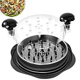 * *🥗 VISIBLE PROGRESS:* Features an upgraded transparent clear lid so you can see your desired shredding level without opening the tool. * *🛠️ COMPLETE 5-IN-1 SET:* Comes with high-quality *Tongs, a **Cleaning Brush, and **Anti-Skid Strips* for a sta...