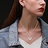 TANGPOET Wolf Ashes Necklace 925 Sterling Silver Urn Necklace Memorial Cremation Jewellery for Ashes Pendant for Family Friends Pet with Funnel Filler Kit #2