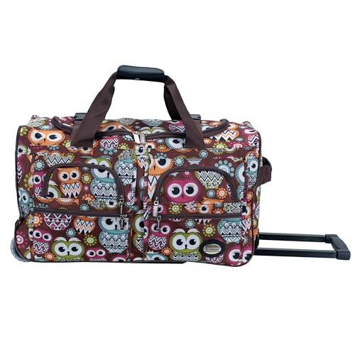 Rockland Rolling Duffel Bag, OWL, 22'