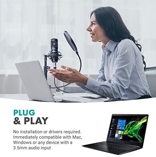 Movo Smartphone Podcast Recording Microphone Kit - 2 Pack Condenser Microphones, 2 Desktop Mic Stands, 2 Pop Filters, 2-Channel Xlr Interface With Lightning Output - Compatible With Iphone, Ipad, Ios #TOP4