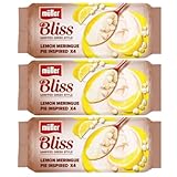 Salted Caramel Mullers Bliss, Lemon Meringue, Strawberries & Cream Greek Style Yogurt (Lemon Meringue 3 Packs of 4x100g)