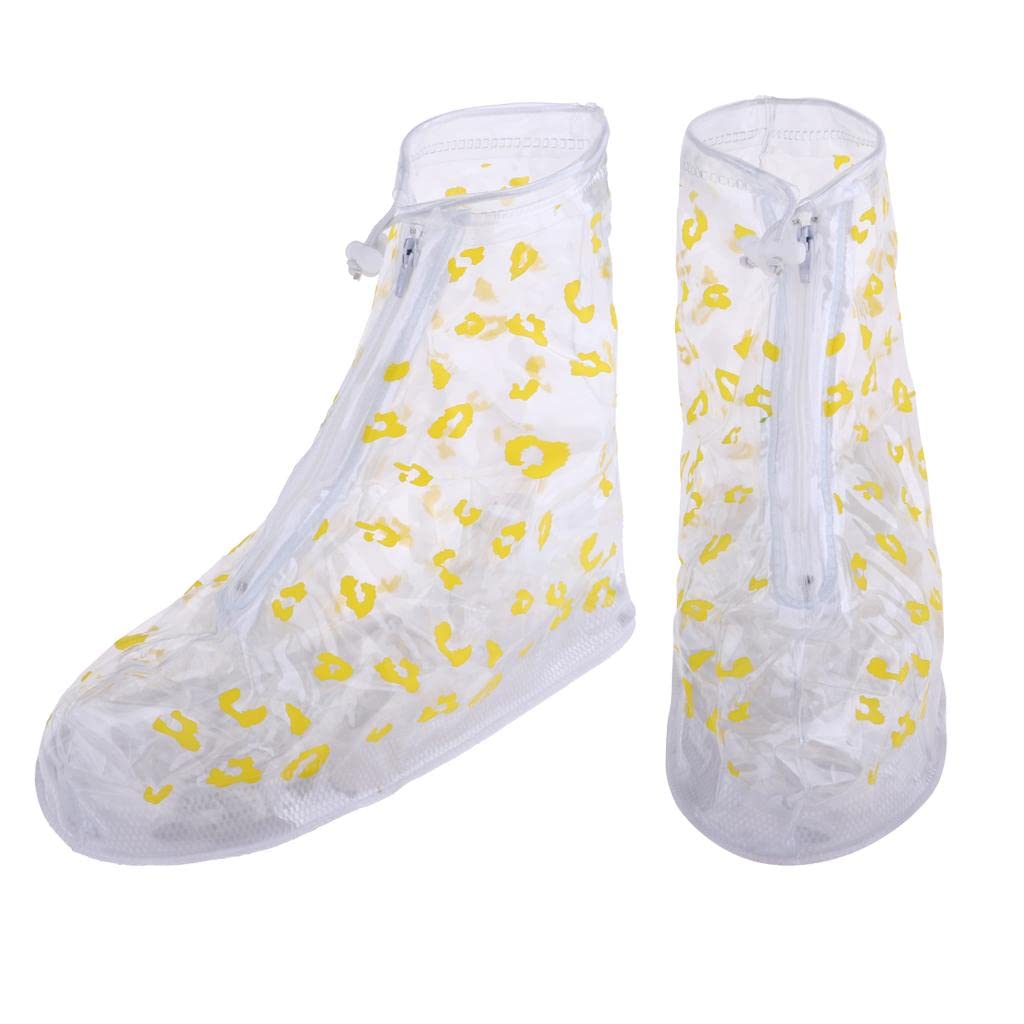Enakshi® Reusable Rain Snow Waterproof Shoe Covers Boots Overshoes Galoshes Yellow L|Sporting Goods | Cycling | Cycling Shoes & Shoe Covers | Shoe Covers-image-3