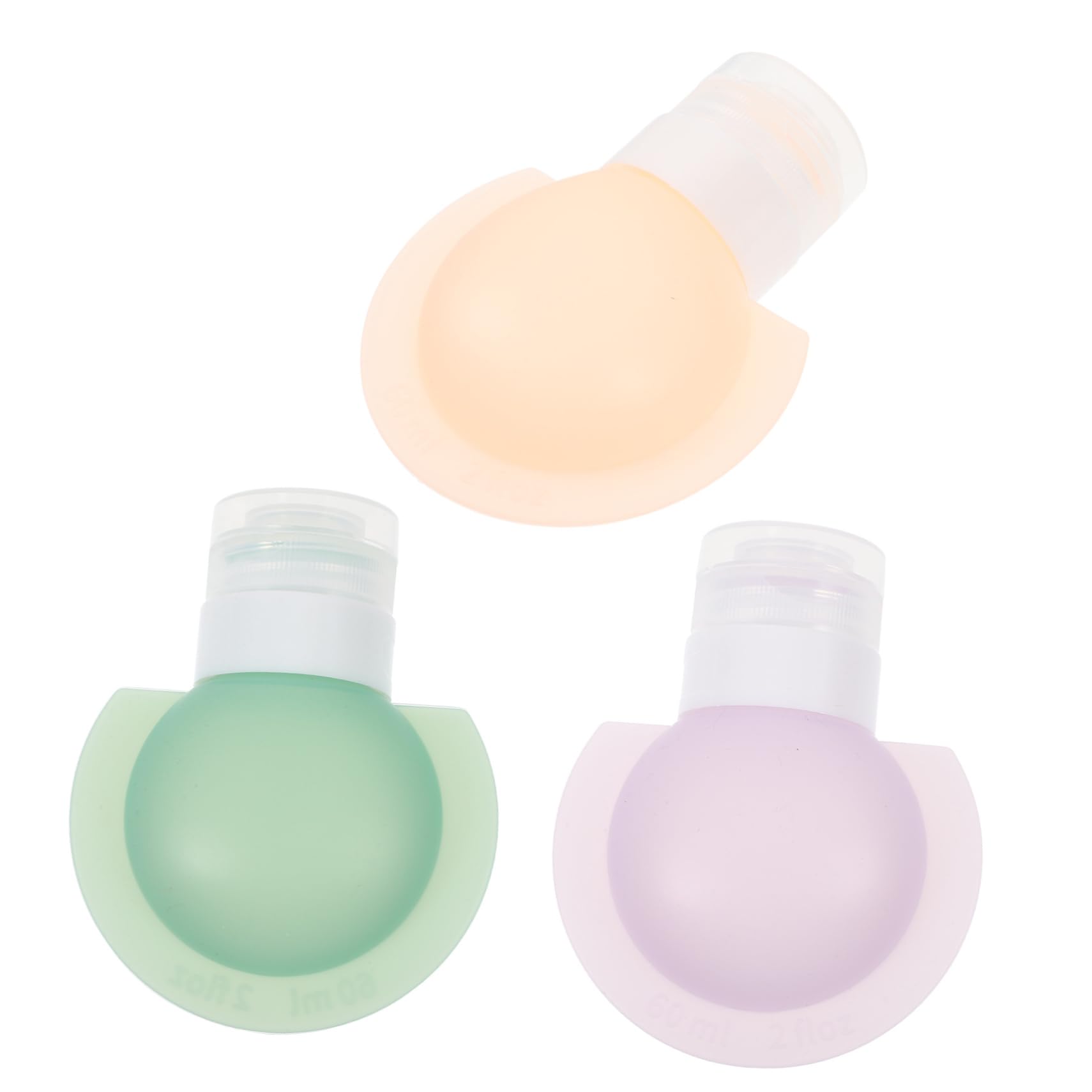 PACKOVE 4 Set Set Bottiglia in Silicone Ricarica Di Shampoo Bottiglie Portatile Bottiglia Da Toilette Da Viaggio Flaconi Di Shampoo E Balsamo Da Viaggio Per o Pp 3 Pezzi*4