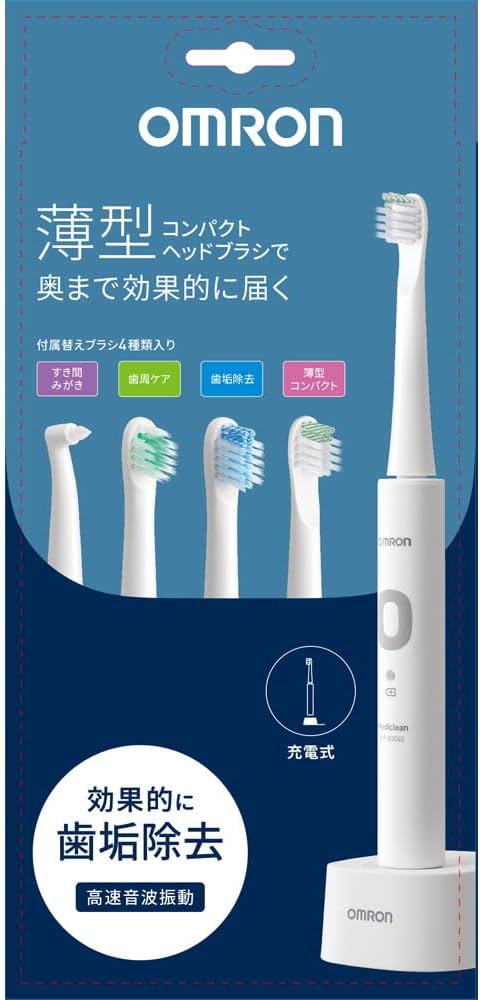 ◆未開封◆オムロン 音波式電動歯ブラシMediclean322 替えブラシ付き Amazon.co.jp: オムロン 音波式電動歯ブラシ Mediclean3040 HT-B3040-W