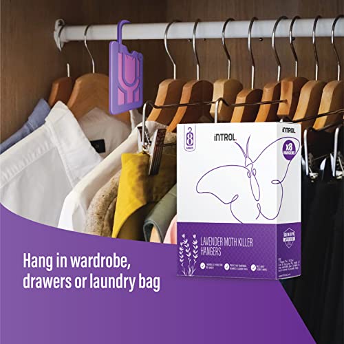INTROL Lavender Moth Killer Hangers Moth Wardrobe Repellent Kills