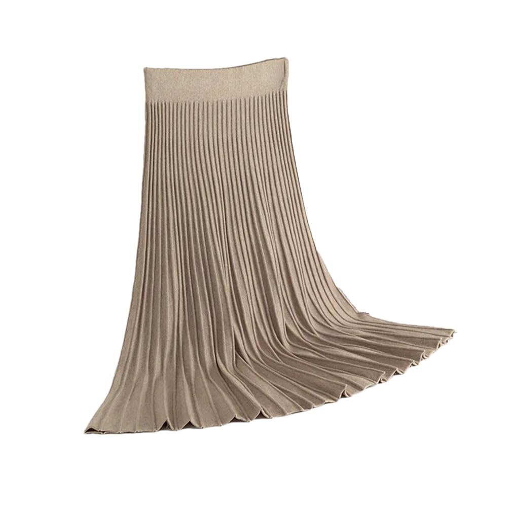 Jupe pull tricotée rayée pour affiner la silhouette confortablement - 8