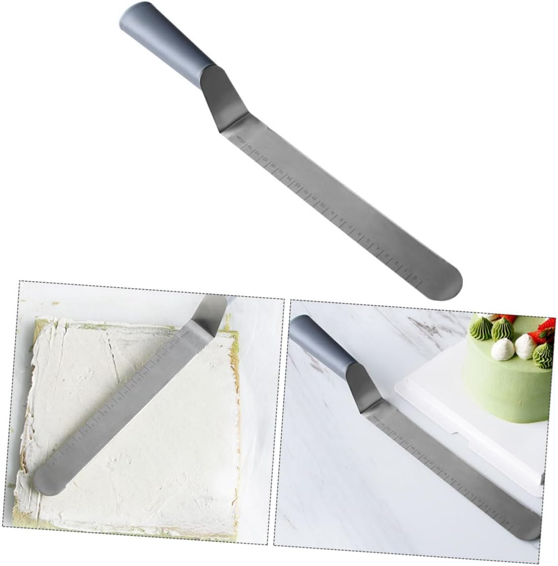 Mikinona Butter Cream Spatula Cake Decorating Tool Multi-purpose Lightweight Easy to Clean Random Color