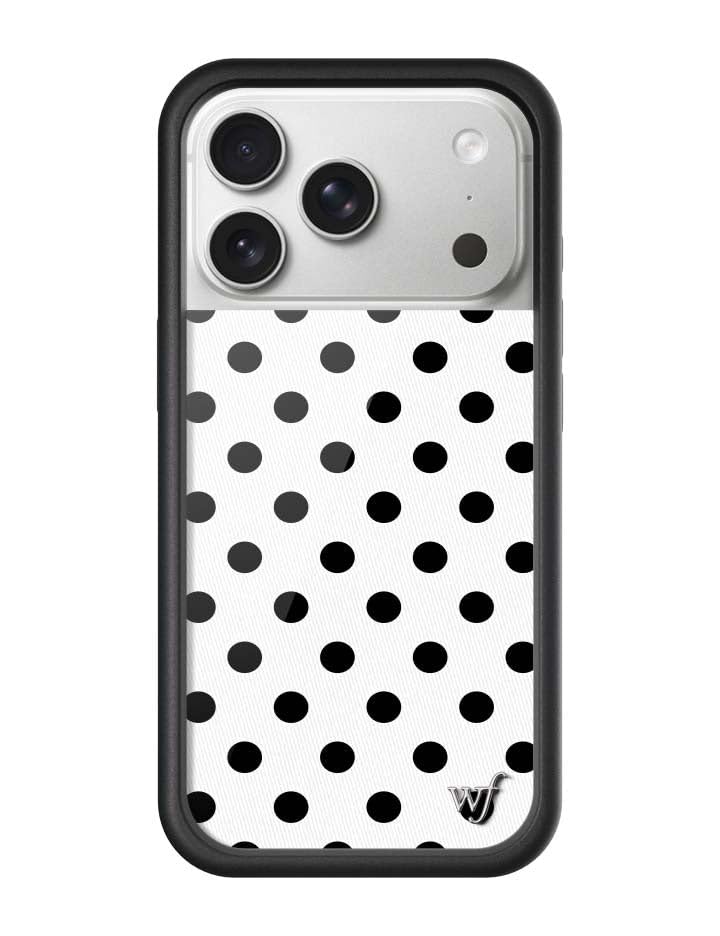 Image of Wildflower Cases - iPhone 17 Pro Compatible - Polka Dots | White and Black