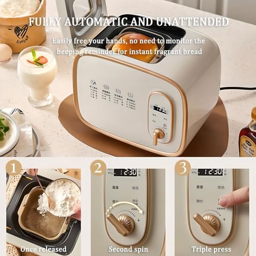 Smart Automatic Bread Maker for Home Kitchen – 13 Programmes, Dough Kneading, 5H Timer & 1H Keep Warm Feature - Image 5