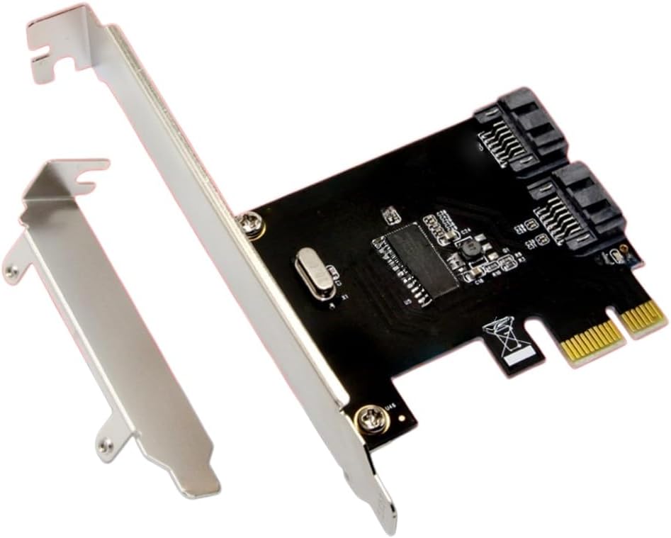 H1111Z SATA 1X 4X 8X 16X SATA to SATA 3.0 Dual-Port SATA Expansion Adapter Card