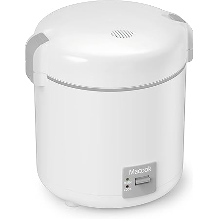 Rice Cooker Small 1-1.5 Cups Uncooked(3 Cups Cooked), Mini Rice Cooker with Removable Nonstick Pot, One Touch&Keep Warm Function, Travel Rice Cooker for Soup Grain Oatmeal Veggie, White