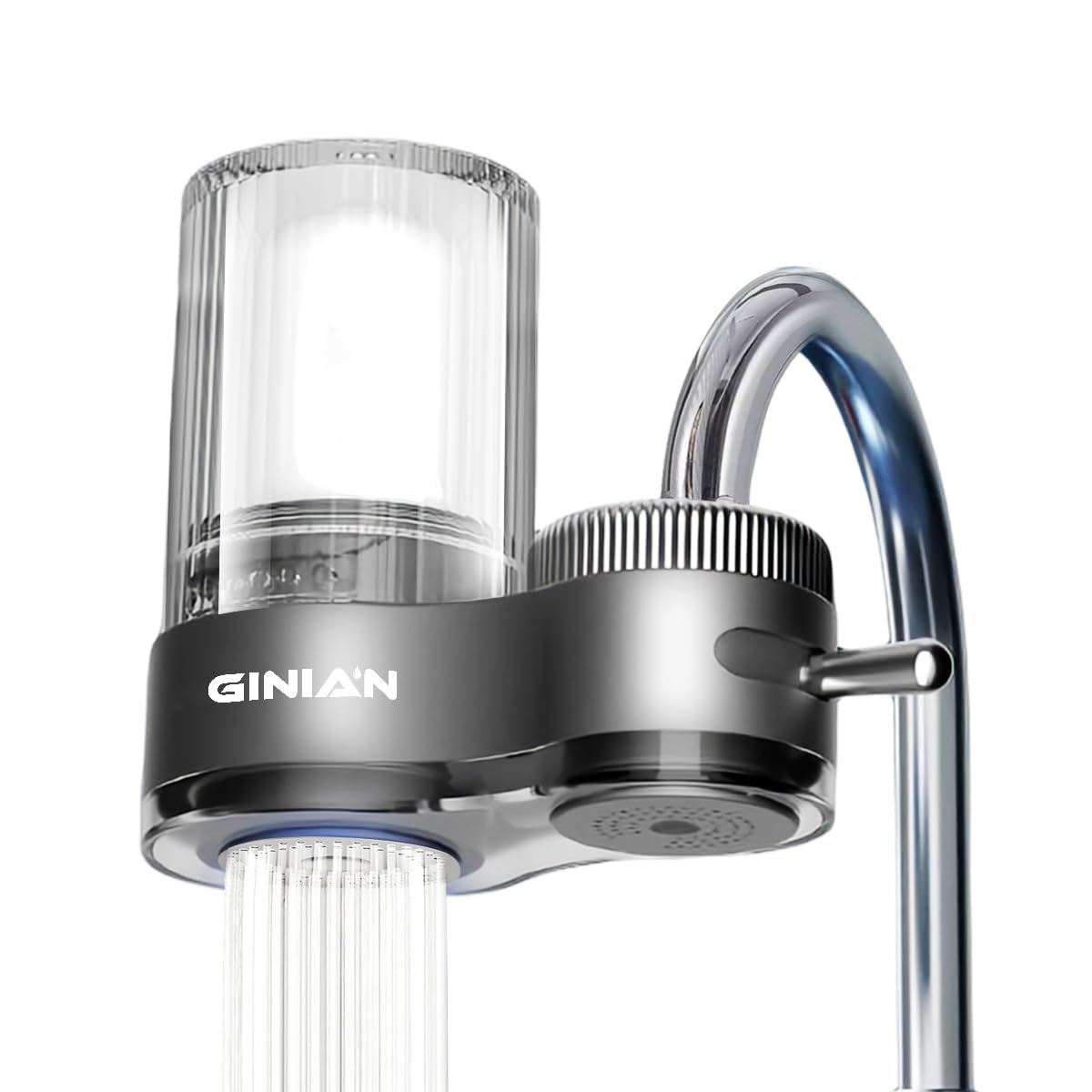 Photo 1 of Ginian Water Filter for Sink Faucet Mount Filter Purifier System, Household Kitchen Filter,New Leak-Proof Technology?400 Gallon Large Filter Flow (Machine)