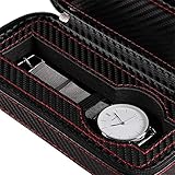 □ Carry mit Ihnen: Die kleine und tragbare Größe ermöglicht es Ihnen, ohne sich Gedanken über die Aufnahme Raum die Uhr Aufbewahrungsbox überall zu tragen.