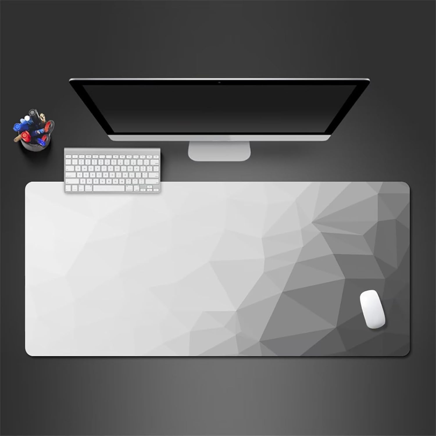 Tapis de souris de jeu bords cousus et base antidérapante XXL