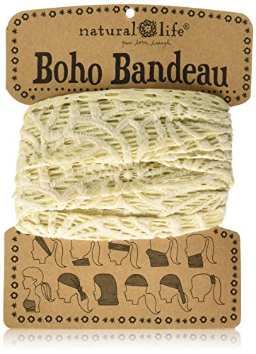 Natural Life Crochet Boho Bandeau, Cream