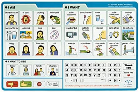 Vidatak EZ Board for Patient Communication Board, Picture Symbol Board