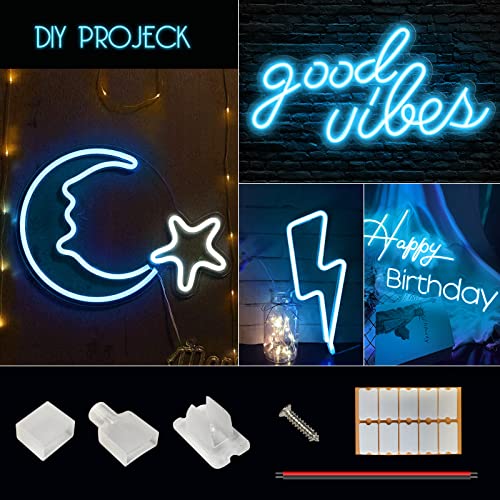 Tayire Neon Led Strip Lights, 16.4Ft/5M Ip65 Waterproof Led Strip Lights, 12V Flexible Neon Led Strip With 600 Smd 2835 Leds For Kitchen Bedroom Bar Car Outdoor Home Decor ( No Power Adapter) #TOP3